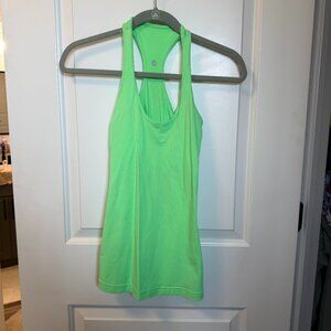 Lululemon Cool Racer Back Tank Neon Green